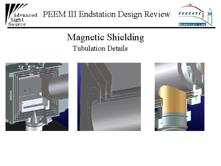 PEEM III Endstation Design Review Magnetic Shielding Tubulation Details 