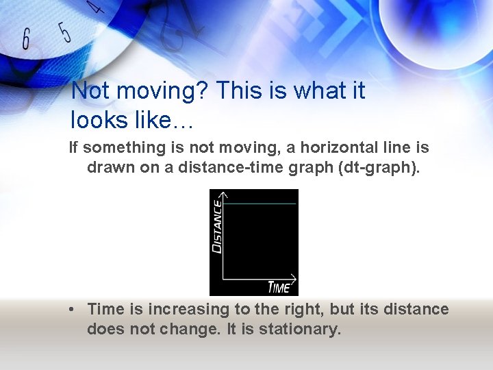 Not moving? This is what it looks like… If something is not moving, a