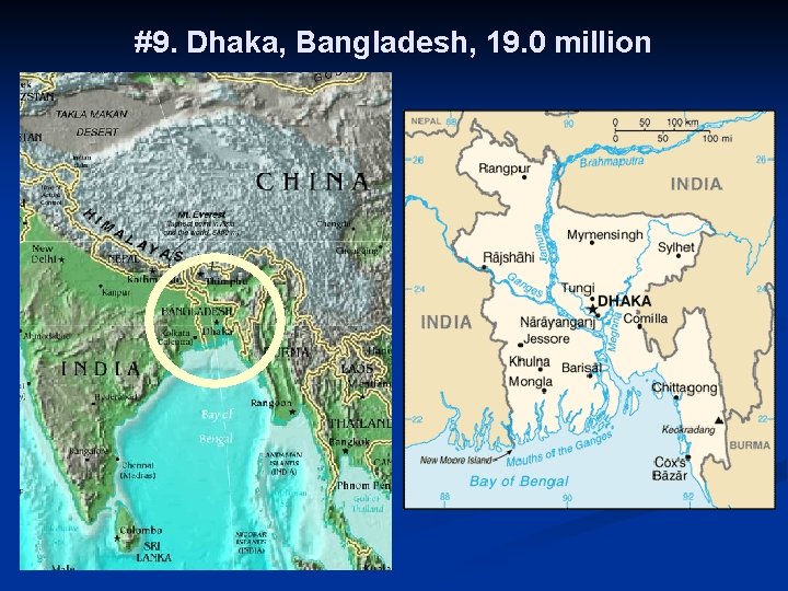 #9. Dhaka, Bangladesh, 19. 0 million 