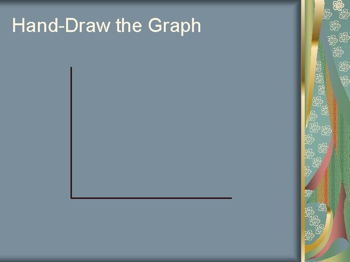 Hand-Draw the Graph Hand-Draw the Graph