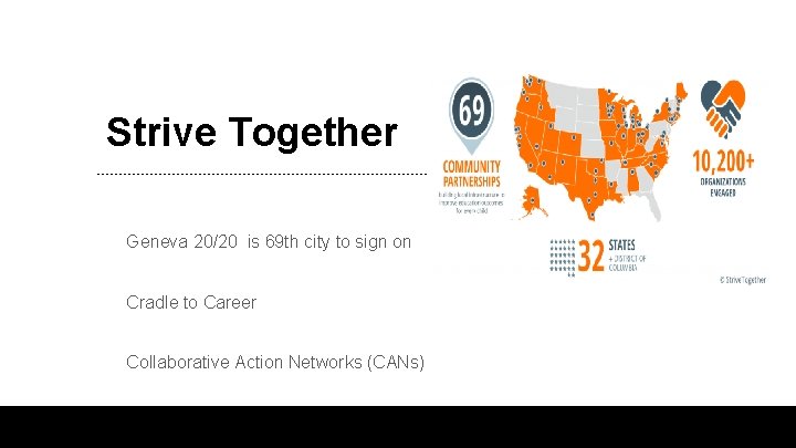 Strive Together Geneva 20/20 is 69 th city to sign on Cradle to Career