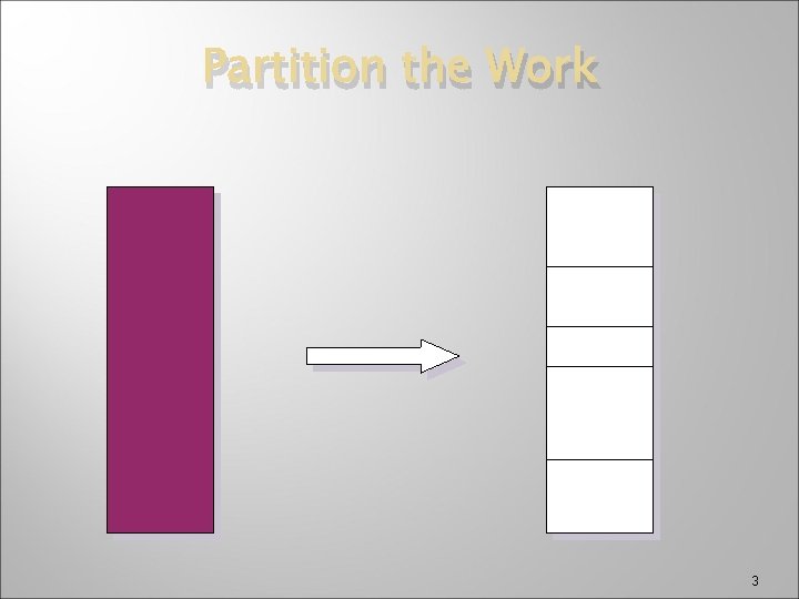 Partition the Work 3 