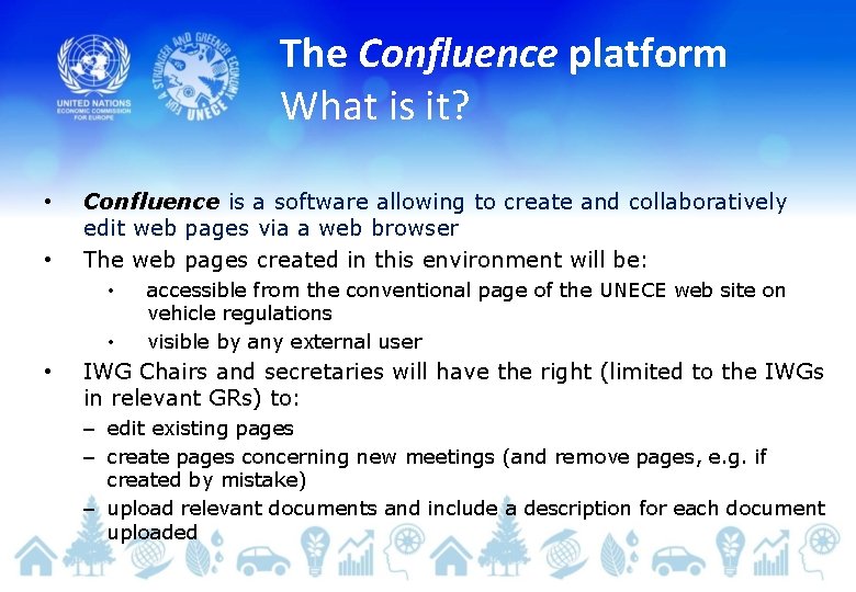 The Confluence platform What is it? • • Confluence is a software allowing to