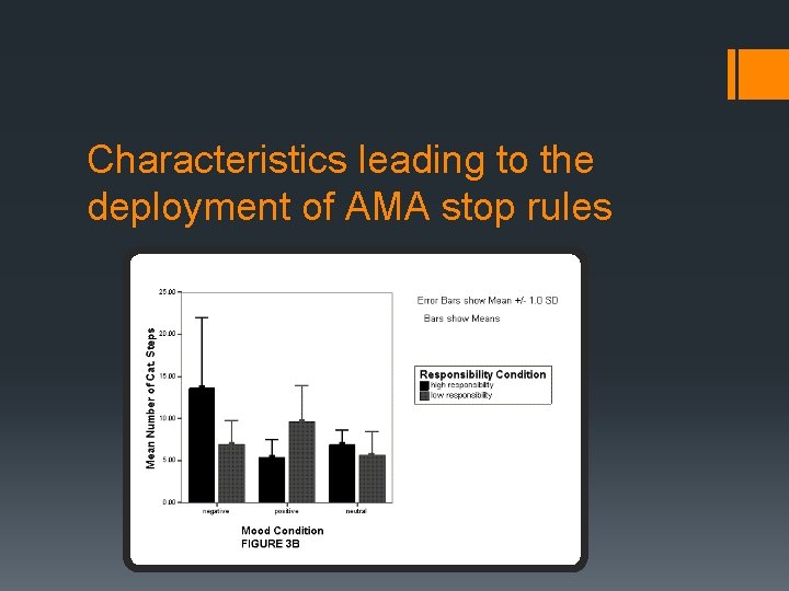 Characteristics leading to the deployment of AMA stop rules 