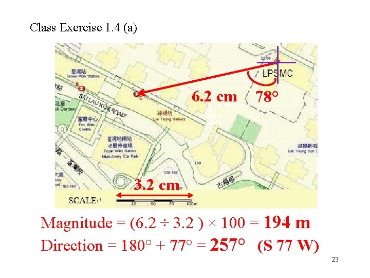 Class Exercise 1. 4 (a) 6. 2 cm 78° 3. 2 cm Magnitude =
