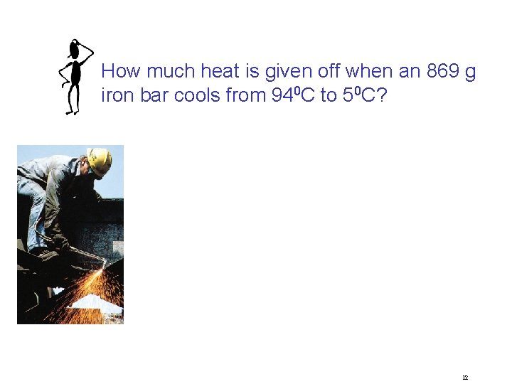 How much heat is given off when an 869 g iron bar cools from