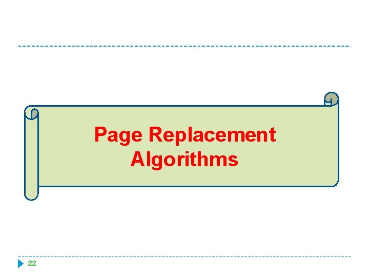 Page Replacement Algorithms 22 