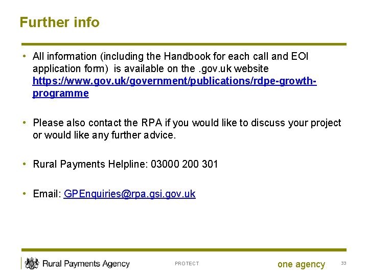 Further info • All information (including the Handbook for each call and EOI application