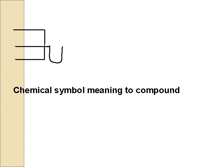 Chemical symbol meaning to compound Chemical symbol meaning to compound