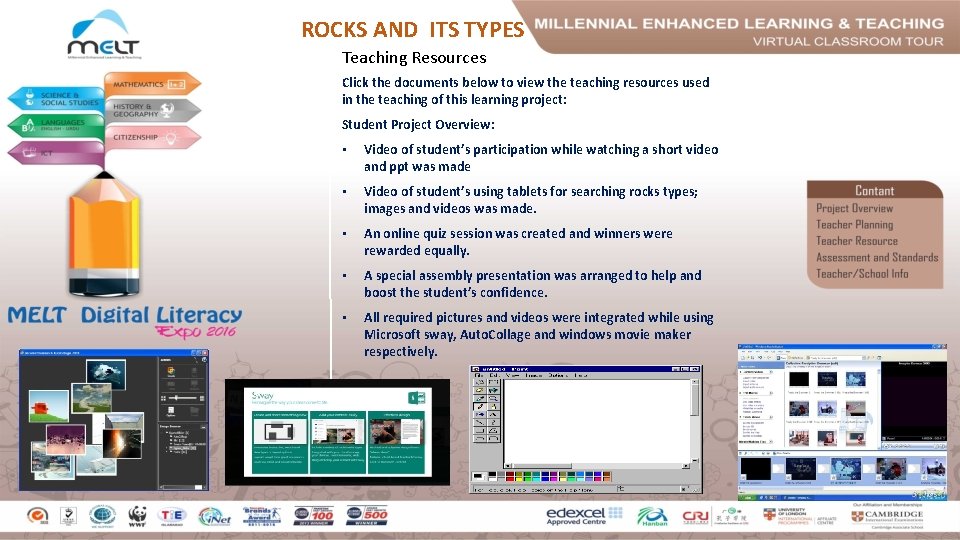 ROCKS AND ITS TYPES Teaching Resources Click the documents below to view the teaching