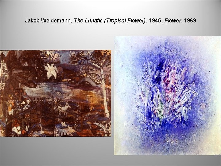 Jakob Weidemann, The Lunatic (Tropical Flower), 1945, Flower, 1969 