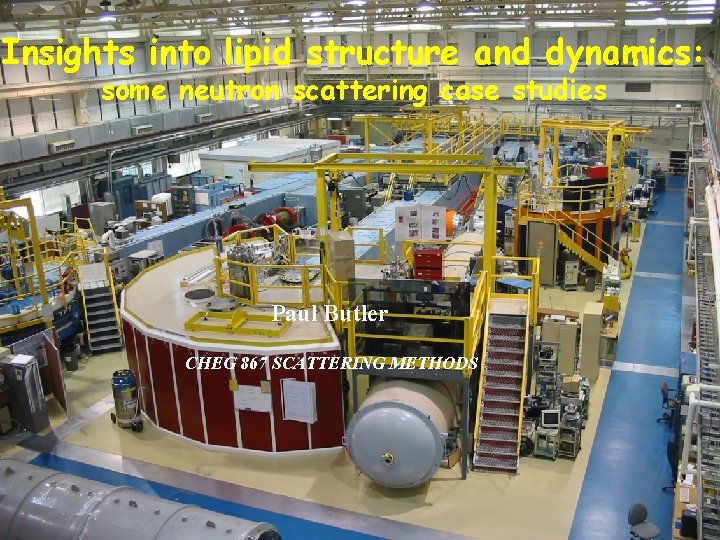 Insights into lipid structure and dynamics: some neutron scattering case studies Paul Butler CHEG