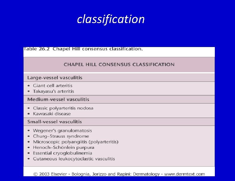 classification 