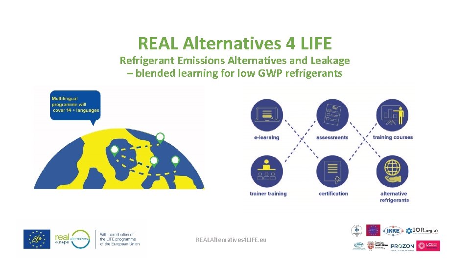 REAL Alternatives 4 LIFE Refrigerant Emissions Alternatives and Leakage – blended learning for low