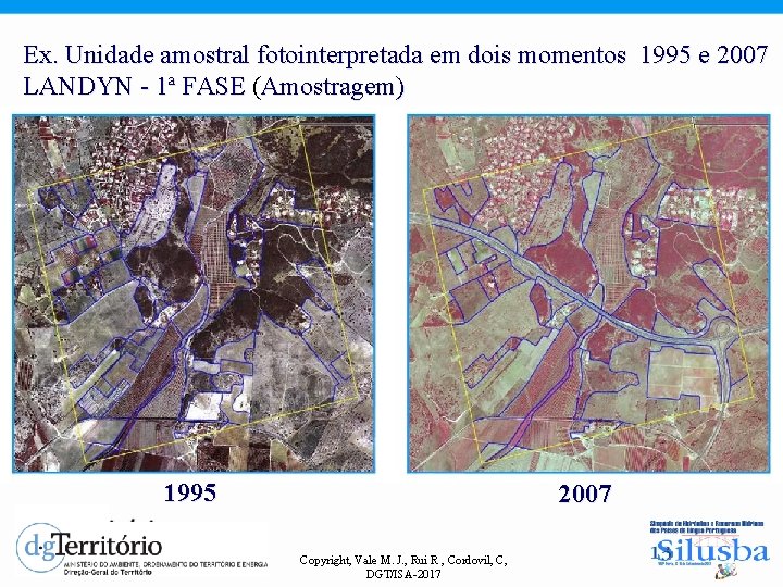 Ex. Unidade amostral fotointerpretada em dois momentos 1995 e 2007 LANDYN - 1ª FASE