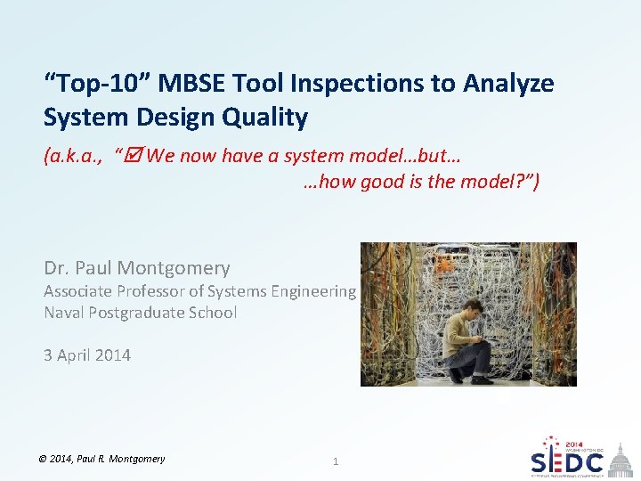“Top-10” MBSE Tool Inspections to Analyze System Design Quality (a. k. a. , “