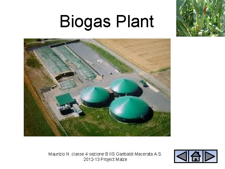 Biogas Plant Maurizio N. classe 4 sezione B IIS Garibaldi Macerata A. S. 2012