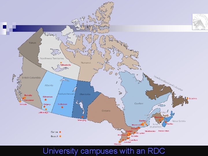 University campuses with an RDC 