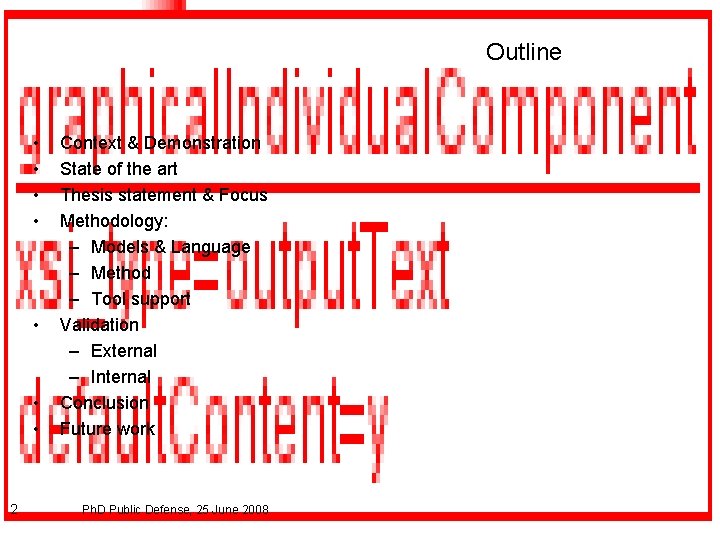 Outline • • 2 Context & Demonstration State of the art Thesis statement &