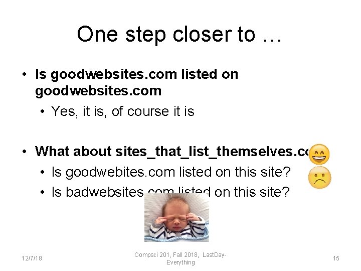 One step closer to … • Is goodwebsites. com listed on goodwebsites. com •