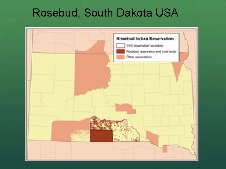 Rosebud, South Dakota USA 