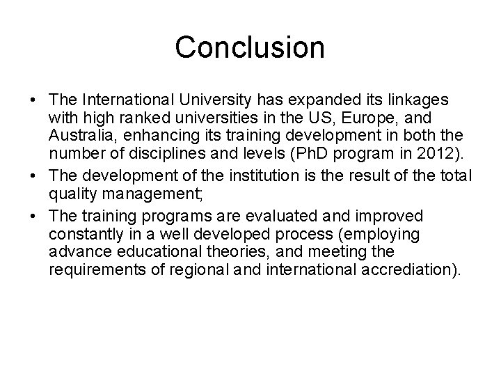 Higher Education Quality Assurance in Correspondence with Advanced