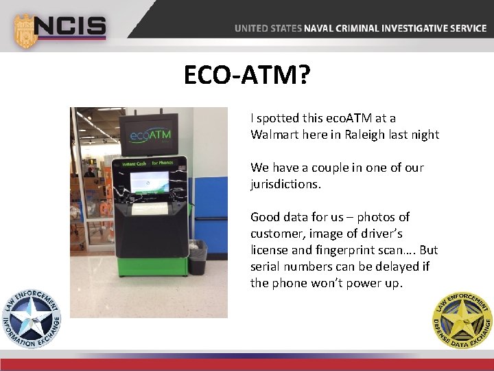 ECO-ATM? I spotted this eco. ATM at a Walmart here in Raleigh last night