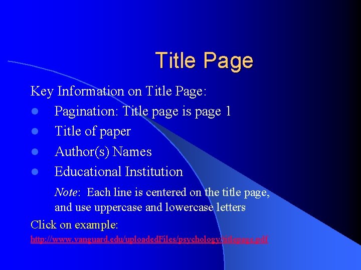 APA Essentials th 6 Structure and Formatting Guided
