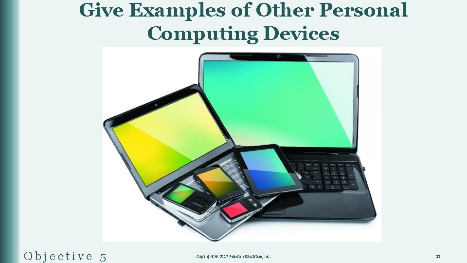 Give Examples of Other Personal Computing Devices Objective 5 Copyright © 2017 Pearson Education,