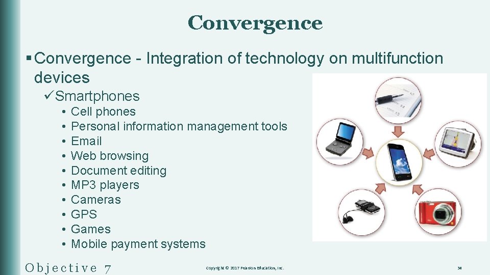 Convergence § Convergence - Integration of technology on multifunction devices üSmartphones • • •