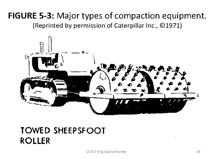 FIGURE 5 -3: Major types of compaction equipment. (Reprinted by permission of Caterpillar Inc.