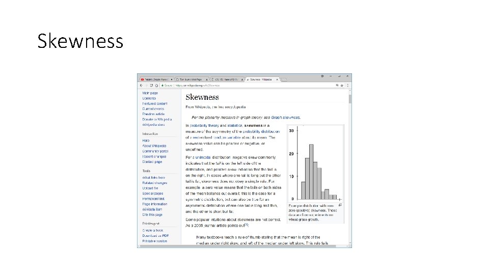 Skewness 