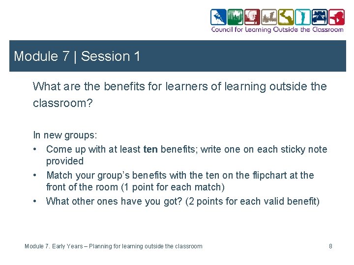 Module 7 | Session 1 What are the benefits for learners of learning outside