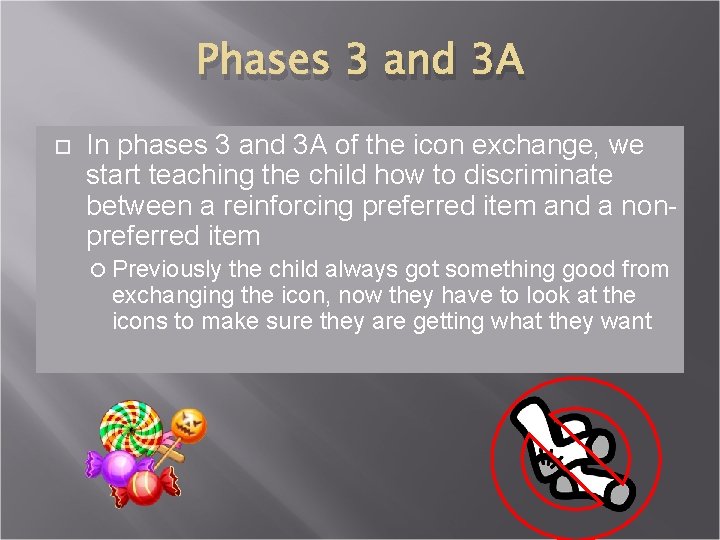 Phases 3 and 3 A In phases 3 and 3 A of the icon