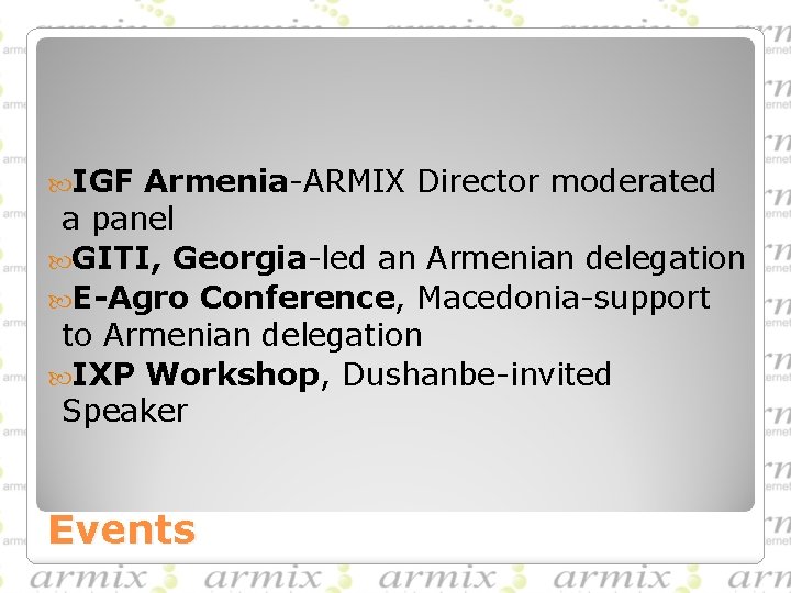 IGF Armenia-ARMIX Director moderated a panel GITI, Georgia-led an Armenian delegation E-Agro Conference, IGF Armenia-ARMIX Director moderated a panel GITI, Georgia-led an Armenian delegation E-Agro Conference,