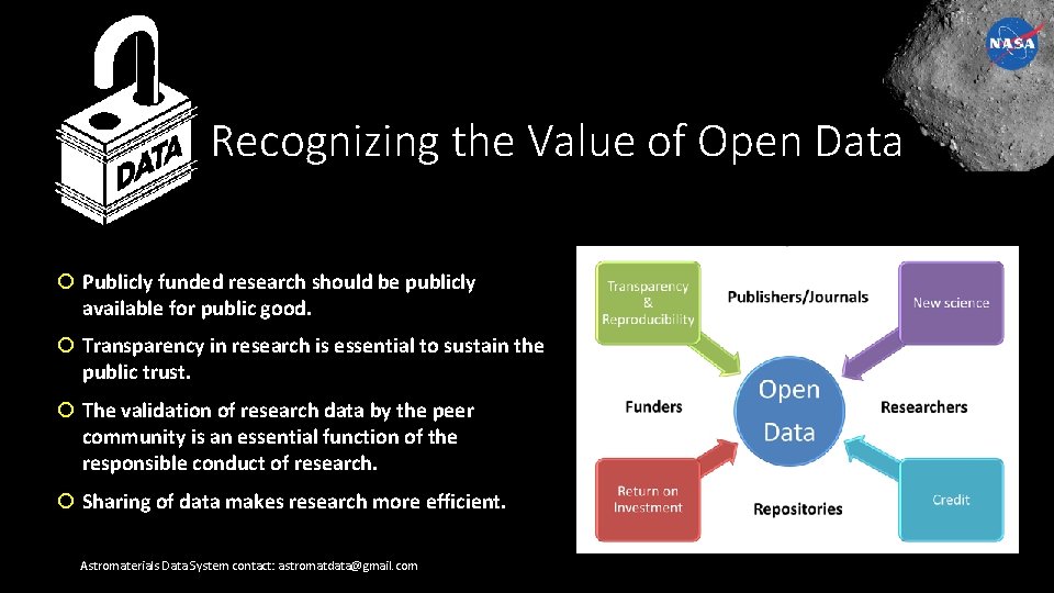 Recognizing the Value of Open Data Publicly funded research should be publicly available for