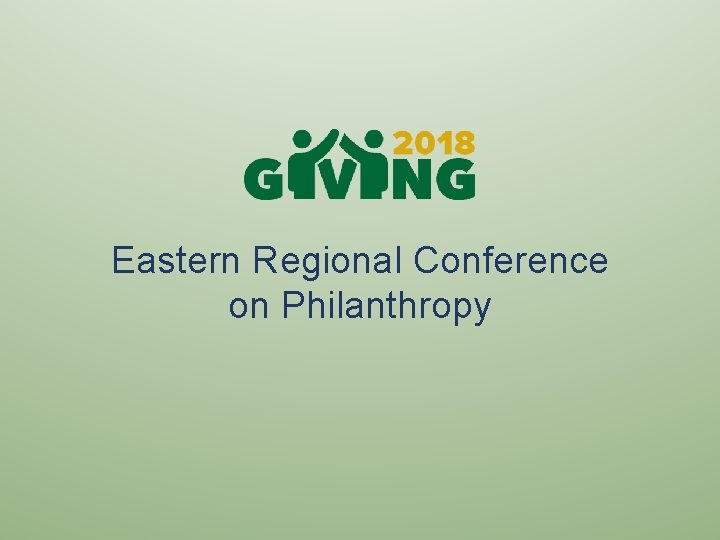 Eastern Regional Conference on Philanthropy 