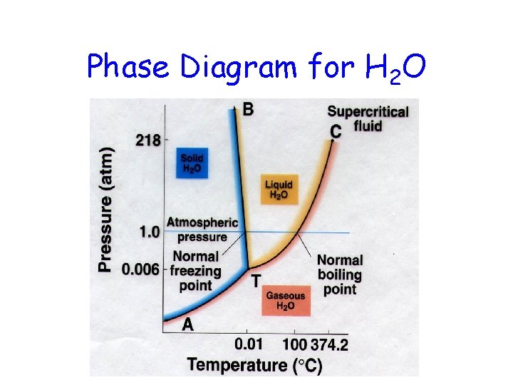 Phase Diagram for H 2 O 