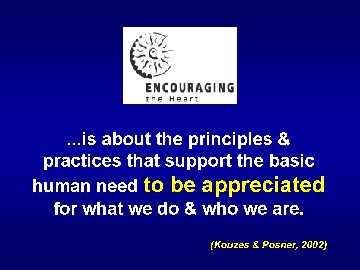 . . . is about the principles & practices that support the basic human . . . is about the principles & practices that support the basic human
