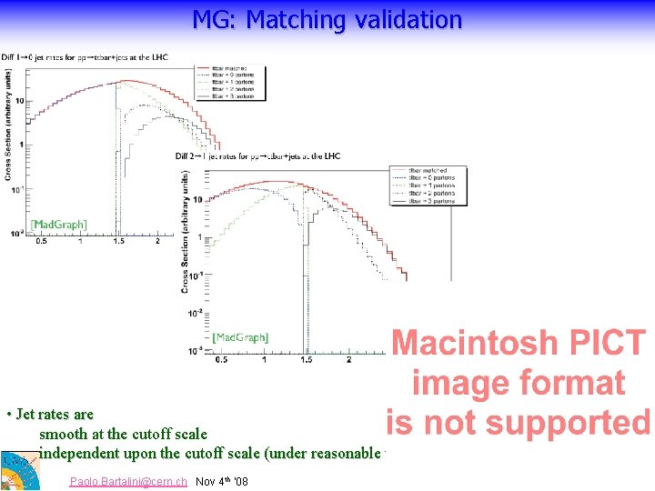 MG: Matching validation • Jet rates are smooth at the cutoff scale independent upon