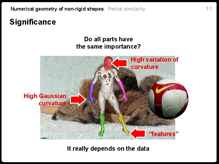 11 Numerical geometry of non-rigid shapes Partial similarity Significance Do all parts have the 11 Numerical geometry of non-rigid shapes Partial similarity Significance Do all parts have the