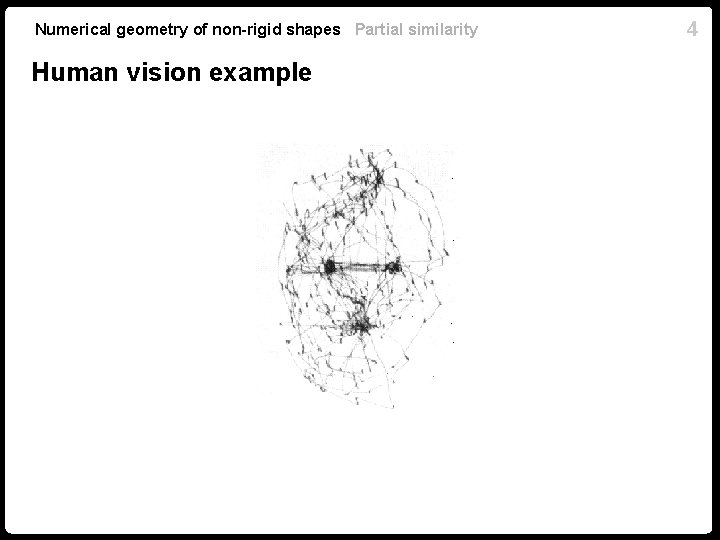 Numerical geometry of non-rigid shapes Partial similarity Human vision example ? 4 Numerical geometry of non-rigid shapes Partial similarity Human vision example ? 4