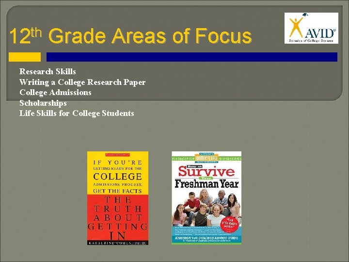 th 12 Grade Areas of Focus Research Skills Writing a College Research Paper College