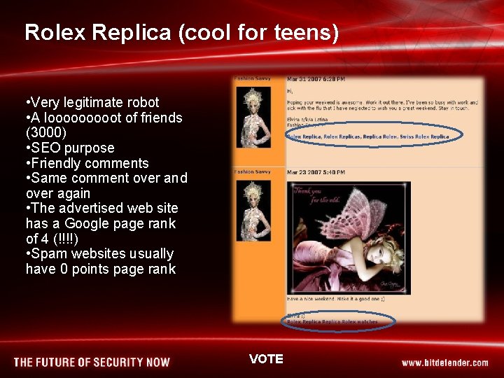 Rolex Replica (cool for teens) • Very legitimate robot • A looooot of friends