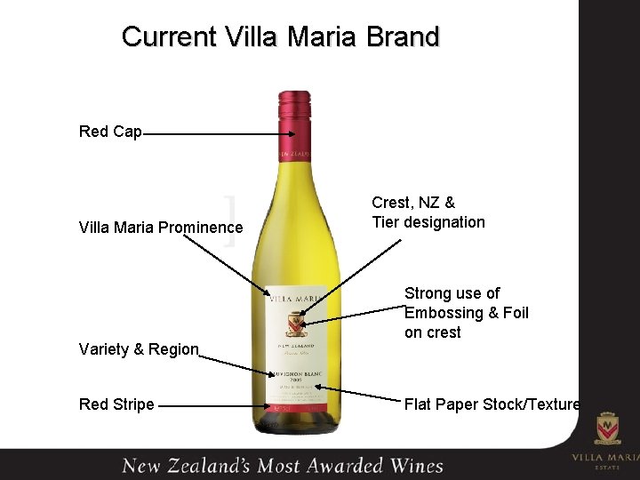 Current Villa Maria Brand Red Cap Villa Maria Prominence Variety & Region Red Stripe