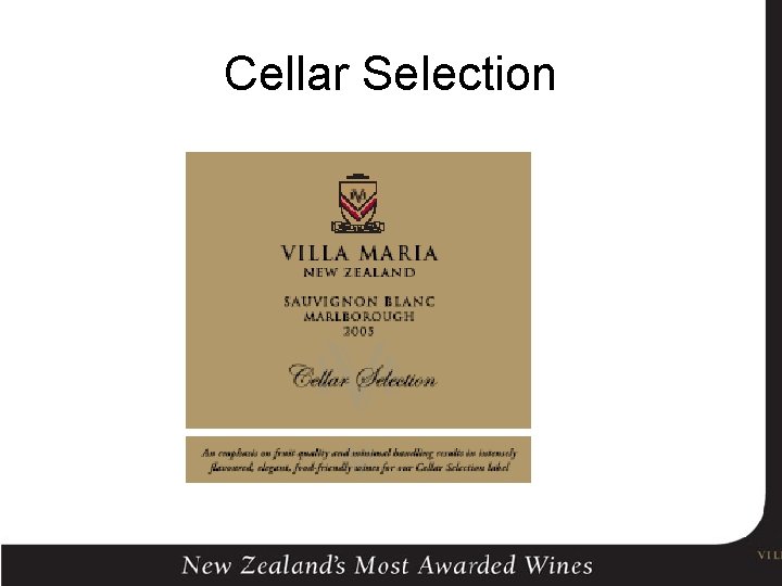 Cellar Selection 