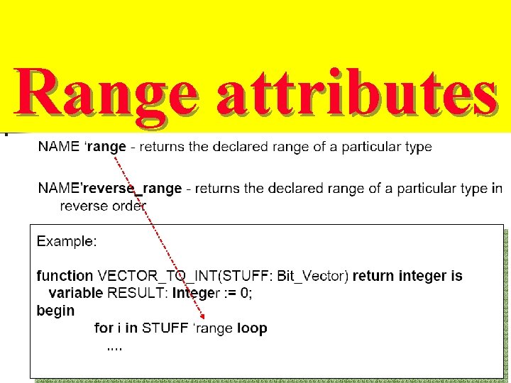 Range attributes 