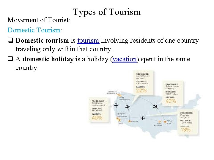 Types of Tourism Movement of Tourist: Domestic Tourism: q Domestic tourism is tourism involving