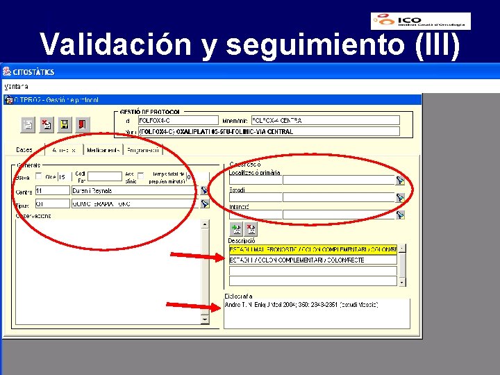 Validación y seguimiento (III) 