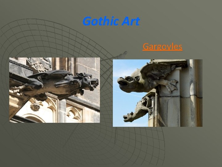 Gothic Art Gargoyles 